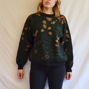 Chunky Knit Sweater (Green, Black, Camel)